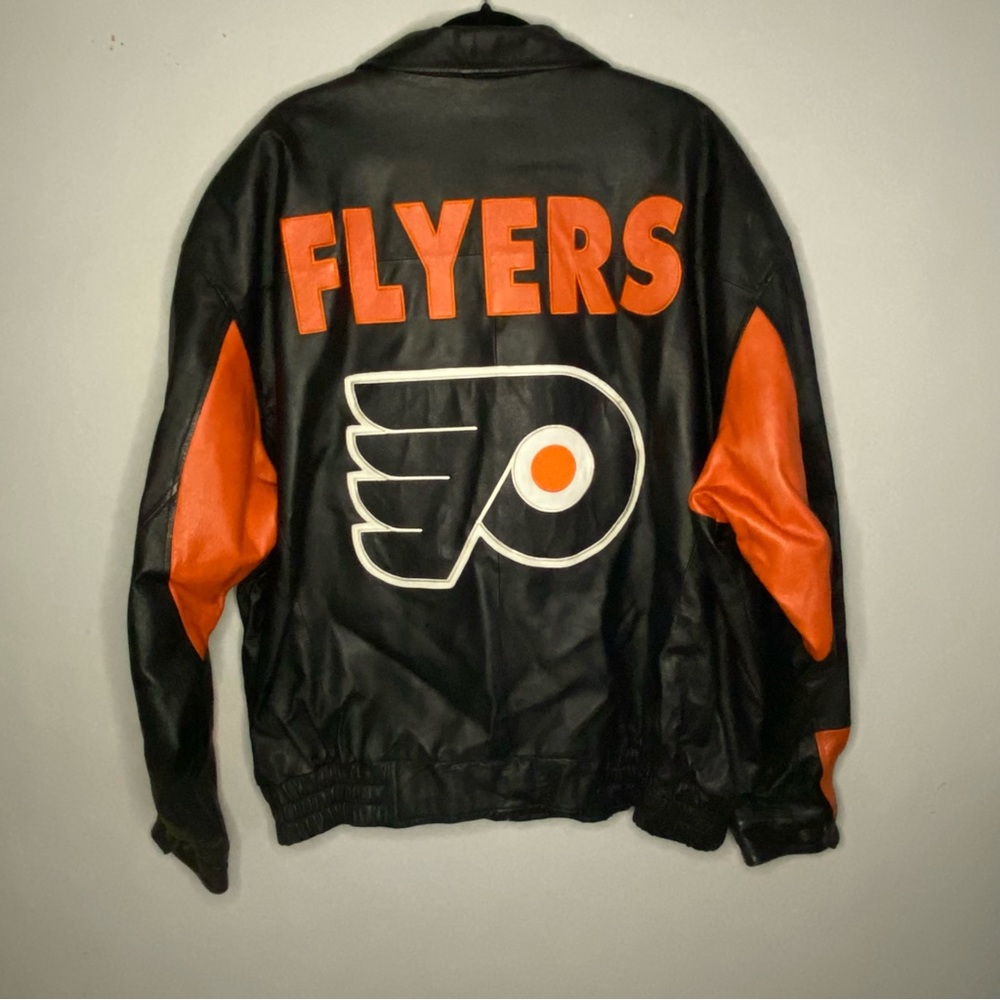 Philadelphia Flyers Leather Jacket Men’s 3XL GIII & Carl Banks - Picture 4 of 7